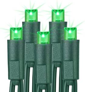Hhgdhlag024 Bortex Industry Co Ltd Brizled Green Christmas Lights 33ft 100 Led 5mm Wide Angle St Patricks Day Str