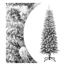 Bh-4752-3003076 Bowery Hill Contemporary Christmas Tree White Green Pvc Pe Steel 59.1 Inch