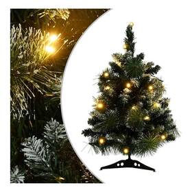 Bh-4752-3003231 Bowery Hill Artificial Christmas Tree Green With White Flocking Pvc Plastic