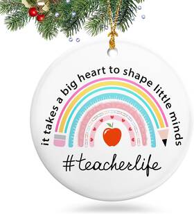 Guashi001 Brand Vol&bass Thank You Gifts For Teachers 2025 Appreciation Teacher Christmas Ornaments Gift