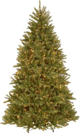 Branded 729083060717 National Tree Company Pre-lit Artificial Full Christmas Green Dunhill 7.5