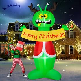 Brd248-wxr Brdjade New Christmas Inflatable Outdoor Decoration Alien Blow Up Yard Decorations With