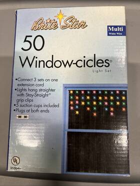 Brite Star 021995366001 Set Of 50 Multi Color Indoor Icicle Christmas Lights - White Wire