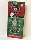 Brite Star Silver 18inch Icicle Tinsel 1000 Strands For Christmas Tree Garland Nos