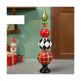 Rry-briwooody-2082 Briwooody 3ft Christmas Porch Decor Topiary Large Outdoor Ornaments 3d Res Inch
