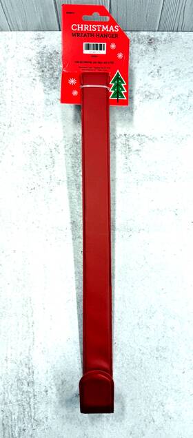 Brother And Sister Design Studio 490510706286 15 Inch Red Faux Leather Wreath Hanger Over The Door Christmas / Valentines Day