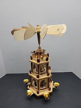 Brubaker Weihnachtspyramide Gro 60cm Wooden Christmas Pyramid 18 Inch Tall Windmill Carousel German Style