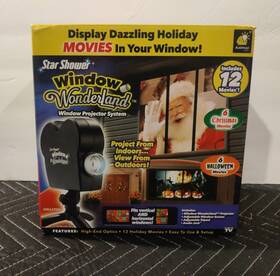 Bulbhead 097298028748 Star Shower Window Wonderland Projector 6 Halloween. And Christmas Movie Holiday