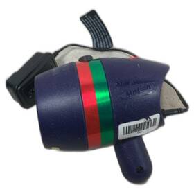 17204 Bulbhead Starshower Motion Christmas Laser Light Projector Green Red Needs Stak