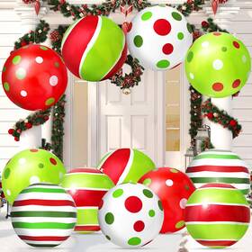 Iv-1379 Bunny Chorus Large Christmas Decorations Outdoor 12pcs Cute Mas Colorful Oversized Christ