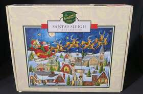 Byers Choice 688524006021 Santas Sleigh Wooden Advent Calander Christmas Decor