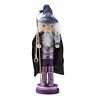 C0170 Kurt Adler Hollywood Purple Wizard With Owl Wooden 086131076107