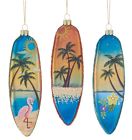 C6360 Kurt Adler Flamingo Palm Tree Surfboards Ocean Scenes 086131453427