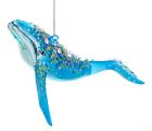C6362 Kurt Adler Great Blue Whale Encrusted Christmas Holiday 086131455841