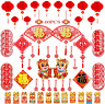 C64 Moeverliw Chinese New Year Decoration Set Felt Fan 313112457458