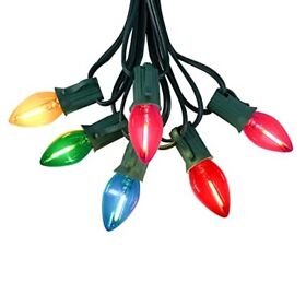 C7 Multicolor Christmas Lights Led Led-transparent Multicolored