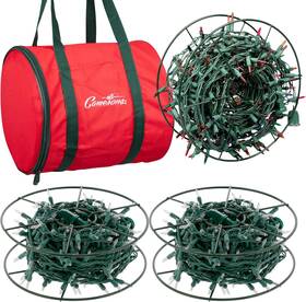 Cam-lsr-496 Camerons Christmas Light Storage Reel 3 Pack W Zippered Carrying Bag Case- 12 Inch 1