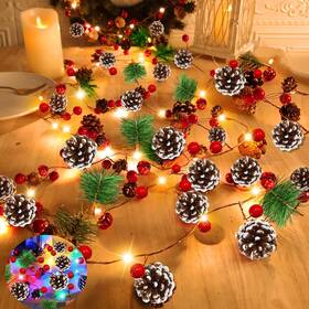 Camlinbo 743307741305 Dual Color Change And 12 Modes 7 Ft Prelit Christmas