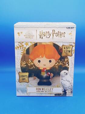 Candy 191245818342 Airblown Inflatables Christmas Harry Potter Ron With Cane 4.5ft Lights Up