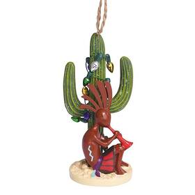 Cape Shore 096164865920 Kokopelli In Saguaro Cactus With Lights Resin Christmas Holiday Ornament