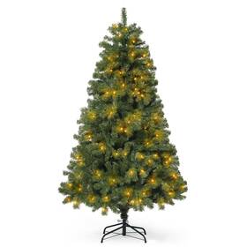 Hdfc-chpgf7201l-gr Caphaus Ch-3 6 Feet Pre-lit Artificial Christmas Tree With 800 Led Lights Full