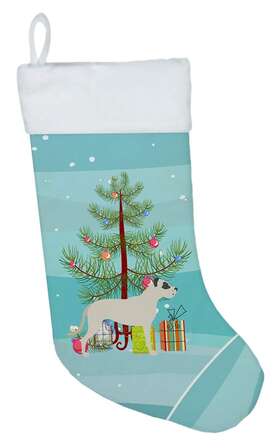 Bb2985cs Carolines Treasures Dogo Argentino Merry Tree Christmas-stockings Multicolor