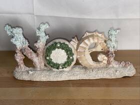 Sa15223-2 Casey Key Holiday Collection Coastal Christmas Seahorse Decor Noel Beach Sand Dollar Coral