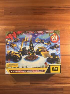 83367 Cat Caterpillar Advent Christmas Calendar 24 Days Little Machines New