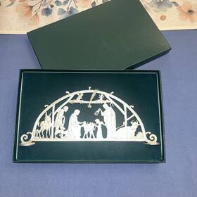 Nt108 Cathedral Art Standing Metal Nativity Scene By Christmas Inspirational 10 3/4 Inch