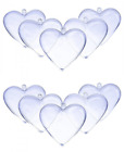 Cbh-10-c Doyolla Clear Plastic Acrylic Heart Shape Fillable Christmas 701385598297