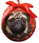 Cbo-31 Es Pets Pug Christmas Ornament Shatter Proof Ball 608938519344