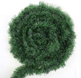 Dk085s1p1 Ccinee 50 Feet Green Tinsel Garland Artificial Christmas Pine Decorative