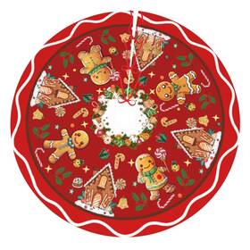 Ceasqvaa 766646482333 Gingerbread Man Candy Christmas Tree Skirt Xmas Mat Ornam