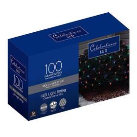 40807-71 Celebrations Led Mini Multicolored 100 Ct Net Christmas Lights 6 Ft