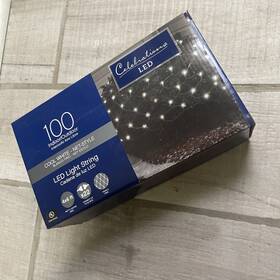 Celebrations 843518022870 100 Ct New Led Christmas Net Lights Cool White