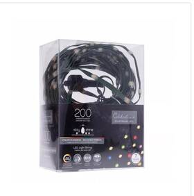 Celebrations Rbc200wwmu2a 200 Color Changing-big Seed Ribbon Led Christmas Light String New