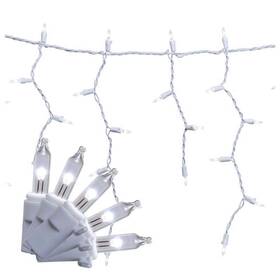 Ric300pwa Celebrations Classic Led T5 Pure White Icicle Christmas Lights 19.6 Ft