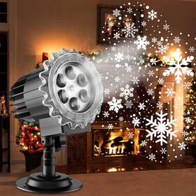 Censinda 658359115724 Christmas Snowflake Lights Upgraded 9w High Brightness Led Projecto