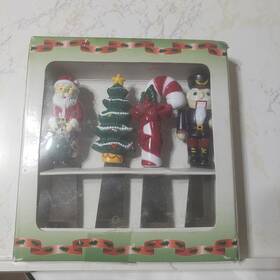 31177 Chadwick Miller Chadwick-miller Christmas Cheese Spreader Set 1996 Vintage