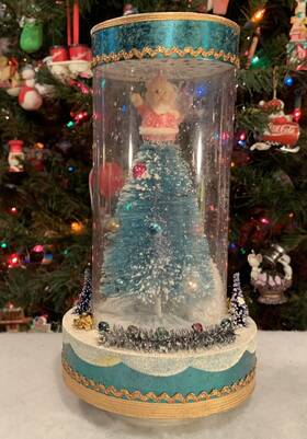 90548 Chadwick Miller Vintage 1969 Jingle Bell Musical Rotating Christmas Tree Japan