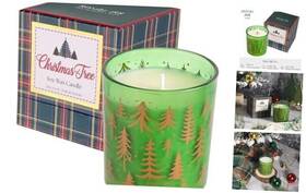 B1017 Chain In Gifts Company Christmas Scented Candle - 6oz Soy Wax Tree Infused With
