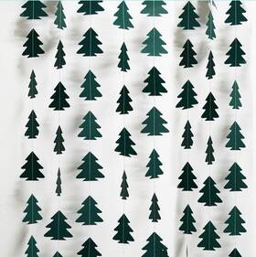 Cheerland 791590914630 Pine Tree Garland Dark Green Fabric Woodland Decor