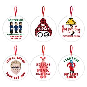 Acss711 Cheroloven A Christmas Story Ornaments 6 Pcs Funny Tree Hanging Ch