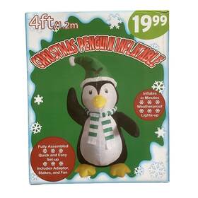 Chrisha Creations 040925276210 Penguin Inflatable Christmas Blow-up 4 Ft By Ltd