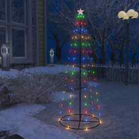 328703 Christmas Cone Tree Colorful 100 Leds Decoration 27.6inchx70.9inch