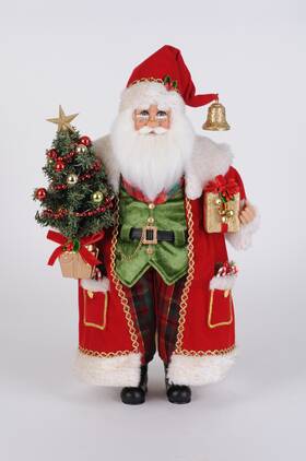 Christmas Decor Holiday Karen Didion 813936028785 Lighted Traditions Santa