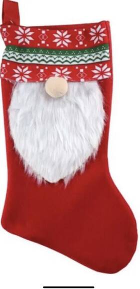 336248 Christmas House Stocking W Hanging Loops 18 Inch Hx9