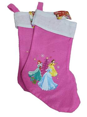 V5g-4p3 Christmas House Disney Stocking Princesses 18 Inch Cinderella Belle Sleeping Beauty 2 Pcs