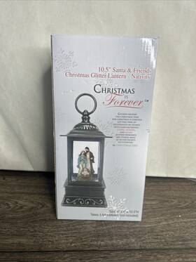 Christmas Is Forever Tm 666079693798 Lantern Rectangle 10.5 Inch Nativity