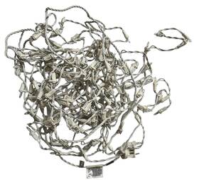 Christmas Lights Online 734205178195 70 Pure White M5 Led Icicle Light Set Wire 13 Ft
